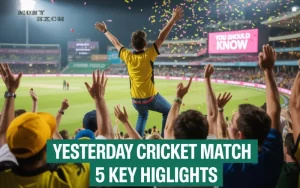 yesterday cricket match